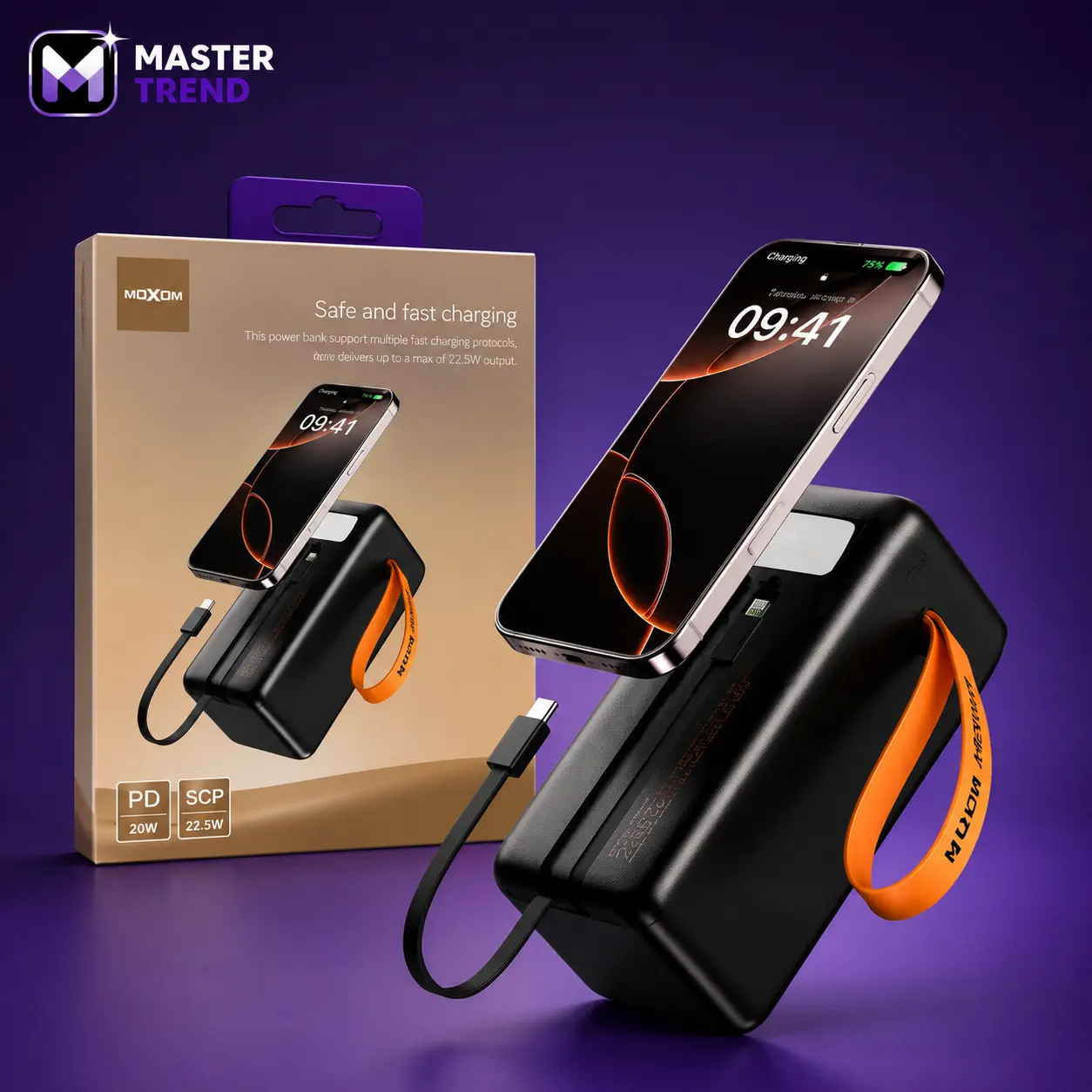 پاوربانک موکسوم MX-PB171 ظرفیت 50000 میلی‌آمپر